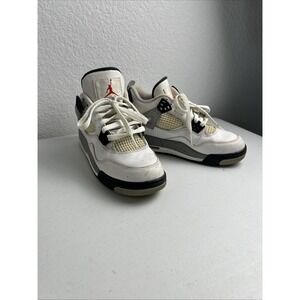 Nike Air Jordan 4 Retro OG BG 'White Cement' 2016  836016-192‎  Youth Size 4Y